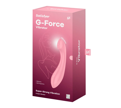 Вібратор для точки G Satisfyer G-Force Pink, 10 режимів + 5 рівнів інтенсивності