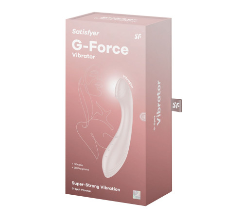 Вібратор для точки G Satisfyer G-Force Beige, 10 режимів + 5 рівнів інтенсивності