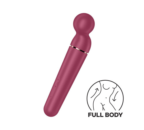 Вібромасажер Satisfyer Planet Wand-er Berry/Rosegold, дуже потужний, бездротовий