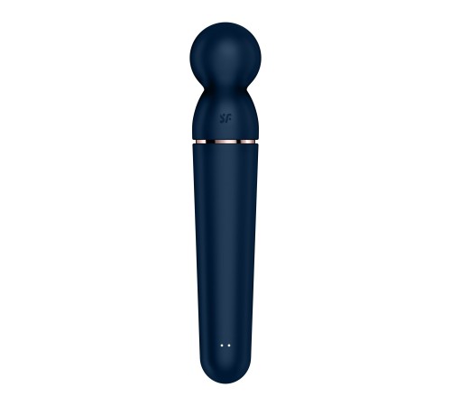 Вібромасажер Satisfyer Planet Wand-er Blue/Rosegold, дуже потужний, бездротовий