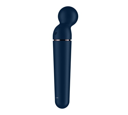 Вібромасажер Satisfyer Planet Wand-er Blue/Rosegold, дуже потужний, бездротовий