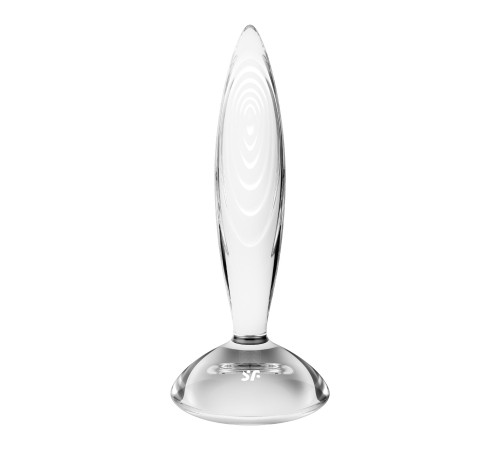 Скляна анальна пробка Satisfyer Sparkling Crystal, дуже міцна, термостійка