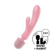 Вібратор-кролик з вібромасажером Satisfyer Triple Lover Pink, 3 мотори