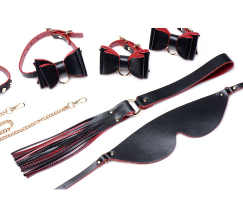 Набір БДСМ з дорожньою сумкою Master Series: Bow — Luxury BDSM Set With Travel Bag, 11 предметів