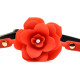 Силіконовий кляп з трояндою Master Series: Blossom Silicone Rose Gag – Red