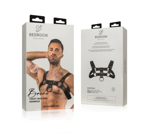 Портупея на плечі Bedroom Fantasies: Bruno Bondage Harness, чорна