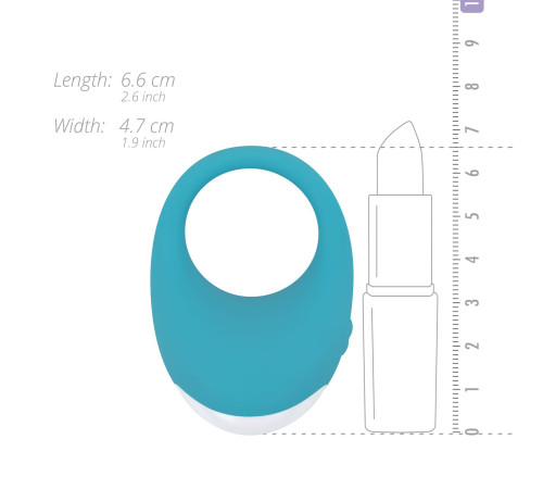 Ерекційне кільце Cala Azul - Jose Vibrating Cockring