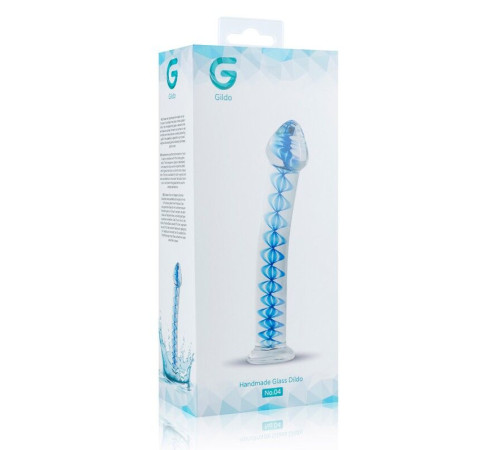 Скляний дилдо Gildo Glass Dildo No. 4, для точки G та простати