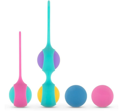 Набір вагінальних кульок PMV20: Vita – Kegel Ball Set, маса 40, 50, 60 г, два тримачі