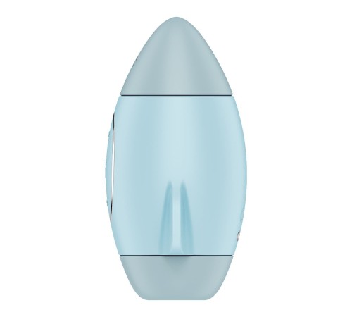 Вакуумний стимулятор з вібрацією Satisfyer Mission Control Blue, 2 незалежні мотори