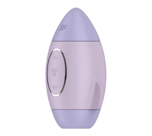 Вакуумний стимулятор з вібрацією Satisfyer Mission Control Violet, 2 незалежні мотори