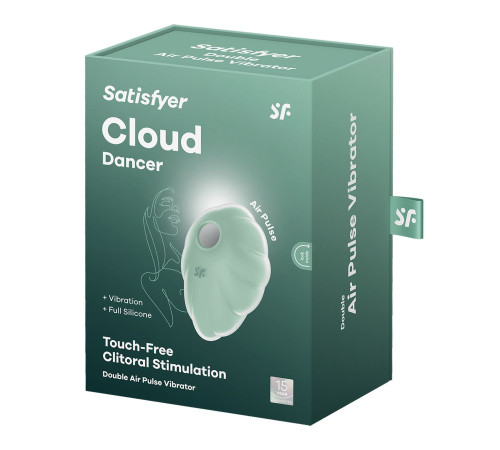 Вакуумний стимулятор з вібрацією Satisfyer Cloud Dancer Mint