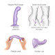 Насадка для страпона Strap-On-Me Dildo Plug P&G Lilas Metallic L