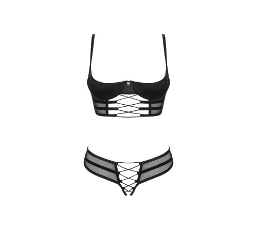 Комплект Obsessive Roxelia 2-pcs crotchless set XS/S