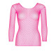 Сітчастий топ Leg Avenue Long Sleeves T-Shirts Neon Pink, One Size