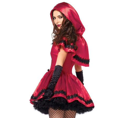 Еротичний костюм Червоної шапочки Leg Avenue Gothic Red Riding Hood S, сукня, накидка