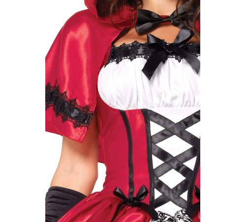 Еротичний костюм Червоної шапочки Leg Avenue Gothic Red Riding Hood XL, сукня, накидка