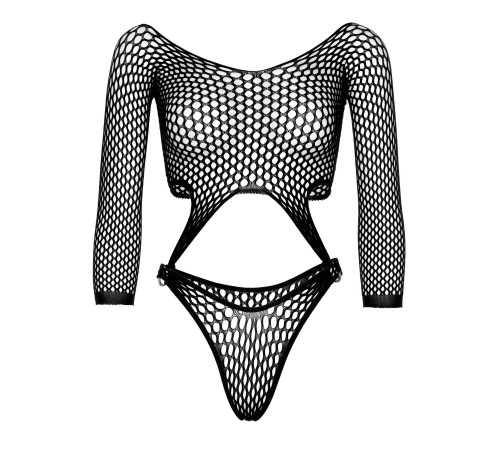 Еротичне боді Leg Avenue Top bodysuit with thong back Black