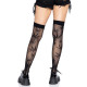 Панчохи з малюнком Leg Avenue 420 Net thigh highs Black