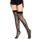 Панчохи з малюнком Leg Avenue 420 Net thigh highs Black