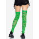 Панчохи з малюнком Leg Avenue 420 Net thigh highs Green