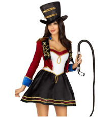 Костюм циркачки Leg Avenue Ringmaster Costume S, сукня, капелюх