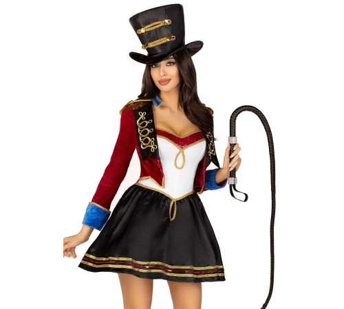 Костюм циркачки Leg Avenue Ringmaster Costume S, сукня, капелюх