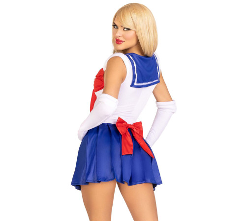 Еротичний костюм Сейлор Мун Leg Avenue Sexy Sailor XS, сукня, рукавички, бант