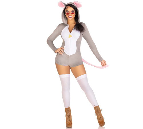 Комбінезон-костюм миші Leg Avenue Comfy Mouse L, з капюшоном