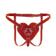 Трусики Серце для страпону Feral Feelings - Hearts Strap-on Belt Red