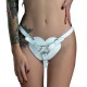 Трусики Серце для страпону з натуральної шкіри Feral Feelings - Hearts Strap-on Belt White