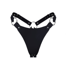 Трусики з натуральної шкіри Feral Feelings - String Bikini Black