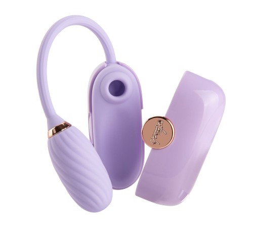 Вакуумний кліторальний стимулятор Otouch Louis Vibrate Purple з віброяйцем, у кейсі