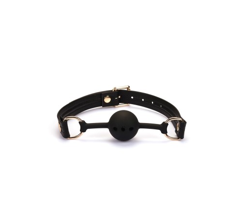 Кляп Liebe Seele Black Organosilicon Ball Gag