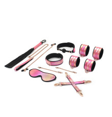 БДСМ-набір Liebe Seele Vivid Sakura 8 Pieces Set, 8 аксесуарів, екошкіра на оксамитовій основі