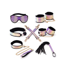 Набір Liebe Seele Pink G lossy 7pcs Bondage Kit, фіксатори, нашийник з повідцем, кляп, флогер, маска