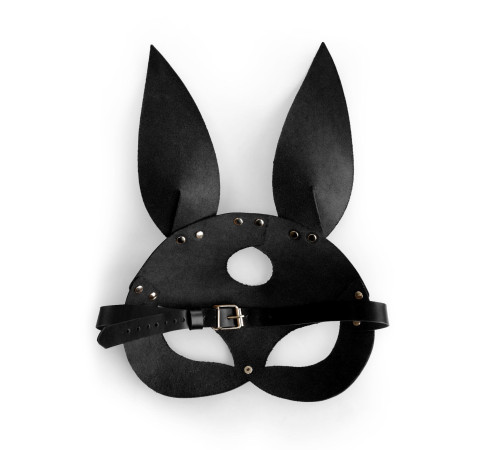 Шкіряна маска Зайчика Art of Sex - Bunny mask, колір Чорний