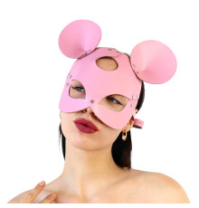 Шкіряна маска мишки Art of Sex - Mouse Mask, колір Рожевий