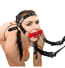 БДСМ кляп-упряжка  Art of Sex - BDSM Gag Harness Pony