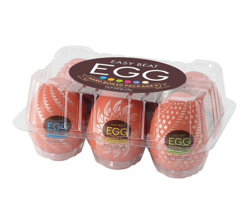 Набір мастурбаторів-яєць Tenga Egg Hard Boilded II Pack (6 яєць)