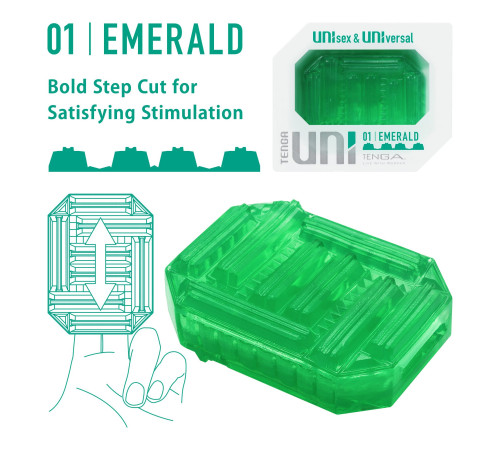 Мастурбатор Tenga UNI Emerald