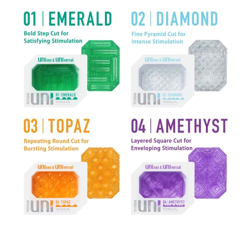 Мастурбатор Tenga UNI Amethyst