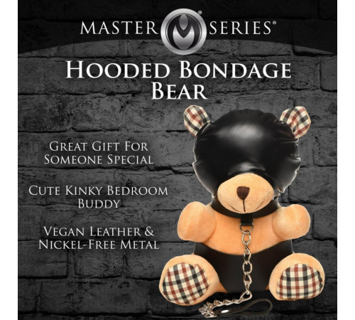 Іграшка плюшевий ведмідь HOODED Teddy Bear Plush, 23x16x12см