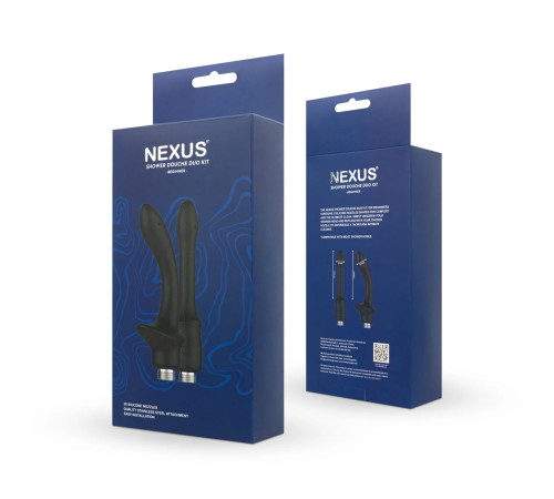 Набір анальних насадок для душу Nexus Beginner Shower Douche Duo Kit – Black, 2 шт.