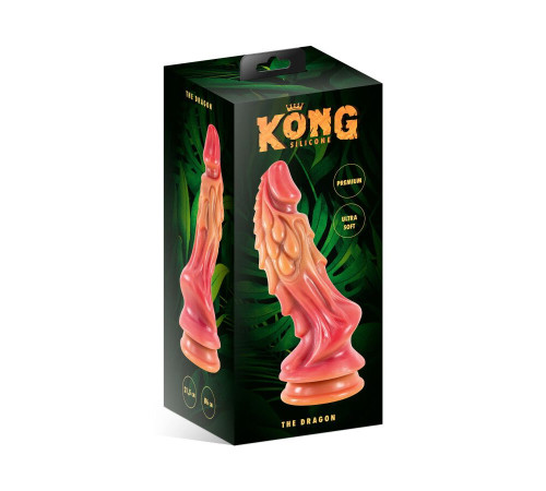 Фентезійний фалоімітатор Kong Silicone The Dragon