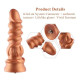 Силіконовий дилдо Hismith Spiral Grain Silicone Dildo Monster Series