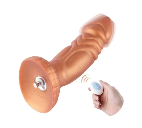 Силіконовий дилдо з вібрацією Hismith Slightly Curved Vibrating Silicone Dildo Monster Series