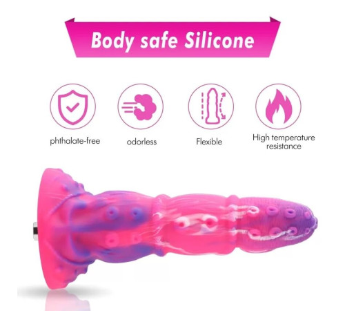 Силіконовий дилдо Hismith Silicone Tentacle Dildo Monster Series