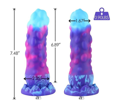 Силіконовий дилдо Hismith 7.48" Silicone Dildo HSA138 Monster Series