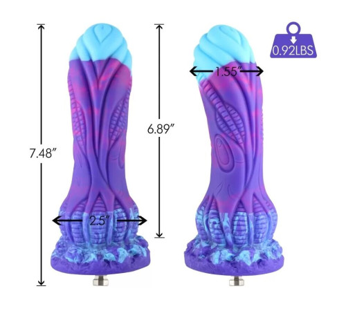 Силіконовий дилдо Hismith 7.48" Silicone Dildo HSA140 Monster Series